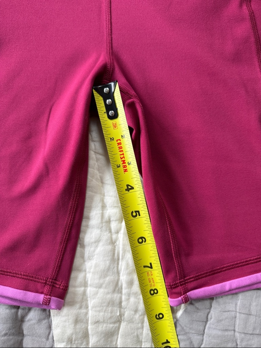 cotopaxi Magenta/Maroon High-Waist Bike Shorts with Side Pockets - Picture 2 of 4